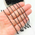 Load image into Gallery viewer, Rhodium Sterling Silver Cable Link Chain