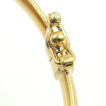 Load image into Gallery viewer, Bangle17. 14K Solid Gold Matte Textured Bangle