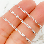 Load image into Gallery viewer, Z107SS. Sterling Silver Oval & Mariner Link Chain