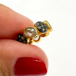 Load image into Gallery viewer, DC748. Diamond Sterling Silver Spacer Bead with Gemstone