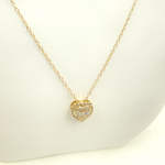 Load image into Gallery viewer, PHE38701. 14k Solid Yellow Gold Cable Link Marquise Necklace with Diamonds