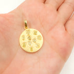 Load image into Gallery viewer, Buy Sterling Silver Round Pendant with Gemstone