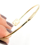 Load image into Gallery viewer, CB96731. 14K Solid Gold Gemstone Bangle