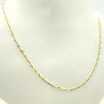 Load image into Gallery viewer, Shop 14K Solid Gold Diamond Cut Marina Link Chain