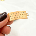 Load image into Gallery viewer, DC346. Diamond & Sterling Silver Rectangle Connector