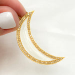 Load image into Gallery viewer, Buy Now Silver Moon Enamel Pendant