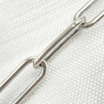 Load image into Gallery viewer, Oxidized Sterling Silver Smooth Paperclip Link Chain