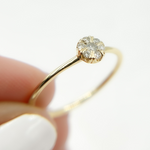Load image into Gallery viewer, 14K Solid Gold Diamond Ring.