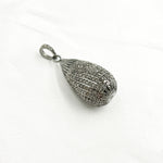 Load image into Gallery viewer, DP247. Diamond Sterling Silver Drop Pendant