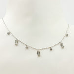 Load image into Gallery viewer, NT401847. 14K Solid Gold Diamond Dangle Necklace