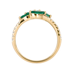 Load image into Gallery viewer, 14K Solid Gold Diamond and Gemstone Ring