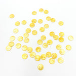 Load image into Gallery viewer, Gold-plated sterling silver brushed round flat disc charm with a single hole