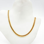 Load image into Gallery viewer, 150R04GGA3BOX. 14K Solid Yellow Gold Flat Curb Link Necklace