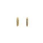 Load image into Gallery viewer, HP401932Y. 14K Solid Gold Rectangle Hoops