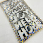 Load image into Gallery viewer, DP150. Diamond Sterling Silver Rectangle Pendant