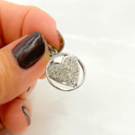Load image into Gallery viewer, DC947. Diamond Sterling Silver Round Heart Charm
