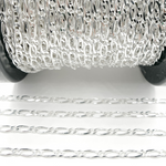 Load image into Gallery viewer, Z74SS. Sterling Silver Figaro Chain