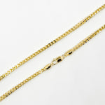 Load image into Gallery viewer, 100HVI2004000. 14K Solid Yellow Gold Franco Hollow Chain Necklace