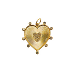 Load image into Gallery viewer, GDP47. 14K Solid Gold Diamond Heart Charm
