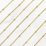 Load image into Gallery viewer, 444GF. Gold-Filled Satellite Chain by Foot