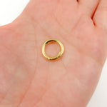 Load image into Gallery viewer, Gold-plated Sterling Silver Round Clasp