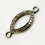 Load image into Gallery viewer, DC886. Diamond Sterling Silver Marquise Shape Connector