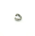 Load image into Gallery viewer, HJR8BR. Sterling Silver Black Rhodium 8mm Hammered Open Jump Ring