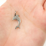 Load image into Gallery viewer, Sterling Silver Dolphin Charm