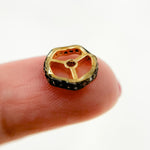Load image into Gallery viewer, DC739. Diamond Sterling Silver Spacer Bead
