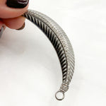 Load image into Gallery viewer, Shop Now Diamond & Sterling Silver Leaf Connector Pendant