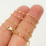 Load image into Gallery viewer, 14k Yellow Gold Diamond Cut Oval Cable Chain