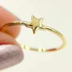 Load image into Gallery viewer, 14K Gold Star Ring. RFZ17548