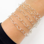 Load image into Gallery viewer, Sterling Silver Smooth Oval Link Chain