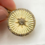 Load image into Gallery viewer, Buy Now Diamond Sterling Silver Round Star Pendant