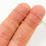 Load image into Gallery viewer, 822FGF. 14K Gold Filled Flat Cable Link Chain