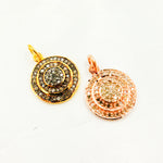 Load image into Gallery viewer, DC250. Diamond Sterling Silver Round Charm