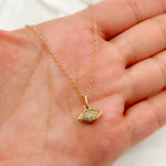 Load image into Gallery viewer, PFB32635. 14K Solid Gold Eye Diamond Necklace