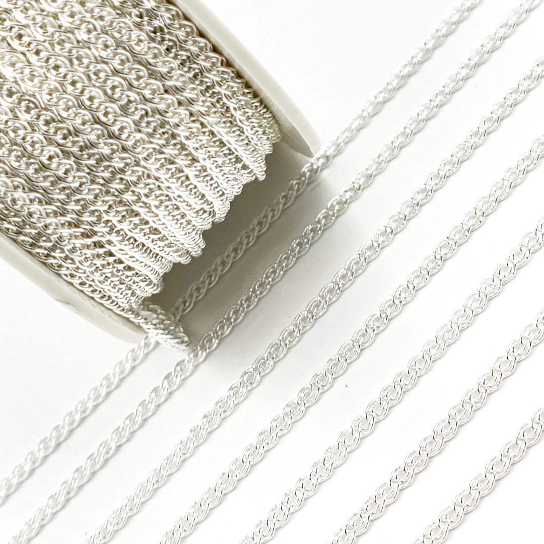 Sterling Silver Double Curb