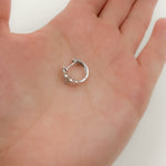 Load image into Gallery viewer, White Gold Diamond Hoop Earrings