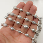 Load image into Gallery viewer, Oval Shape Sterling Silver Wire Chain