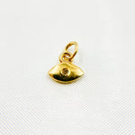 Load image into Gallery viewer, DC027. Diamond & Sterling Silver Evil Eye Charm