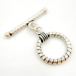Load image into Gallery viewer, Oxidized Sterling Silver Toggle Clasp