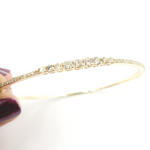 Load image into Gallery viewer, KG101. 14K Solid Gold Bangle with Diamonds