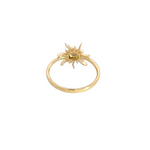 Load image into Gallery viewer, 14k Solid Gold Diamond Sun Ring.