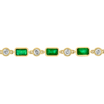 Load image into Gallery viewer, CB964165X3. 14K Solid Gold Diamond and Gemstone Bracelet