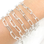 Load image into Gallery viewer, Silver Paperclip Chains