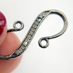 Load image into Gallery viewer, DC494. Diamond & Sterling Silver "S-Hook" Clasp