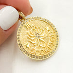 Load image into Gallery viewer, Sterling Silver Scorpion Zodiac Pendant