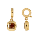 Load image into Gallery viewer, CMG00348C.14K Solid Gold Square-Shaped Cushion Cut Diamond Charm
