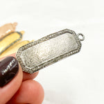 Load image into Gallery viewer, DC957. Diamond Sterling Silver Octagon Connector